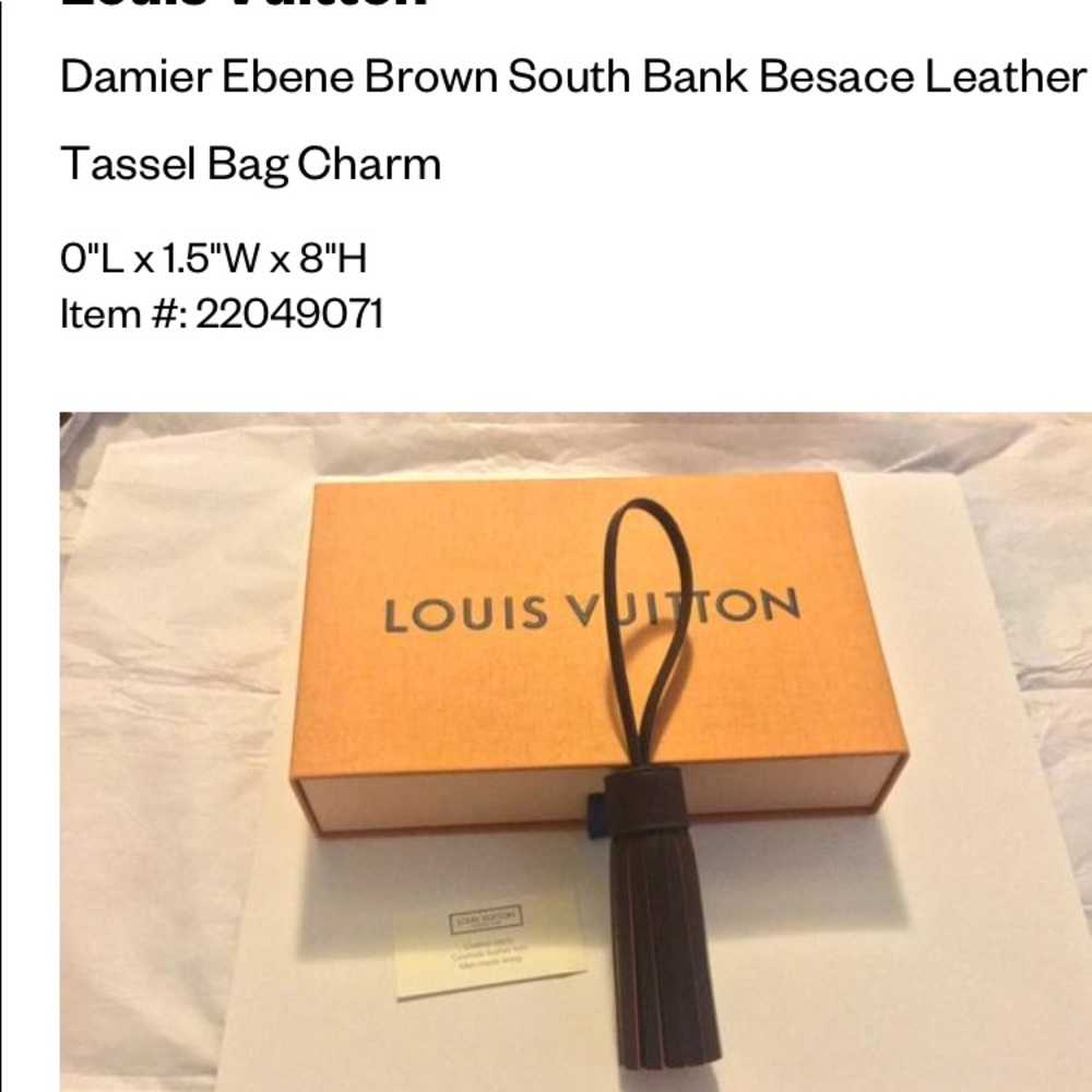 Louis Vuitton bag tassel